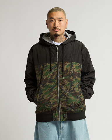 S / Black and Camo Green