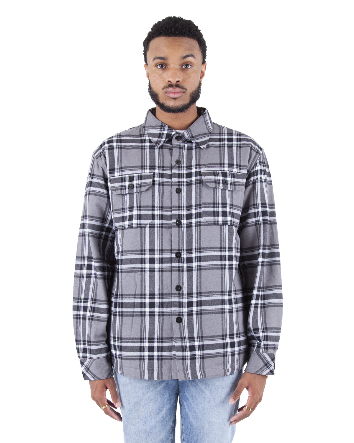 Plaid Jacket 5XL / Grey