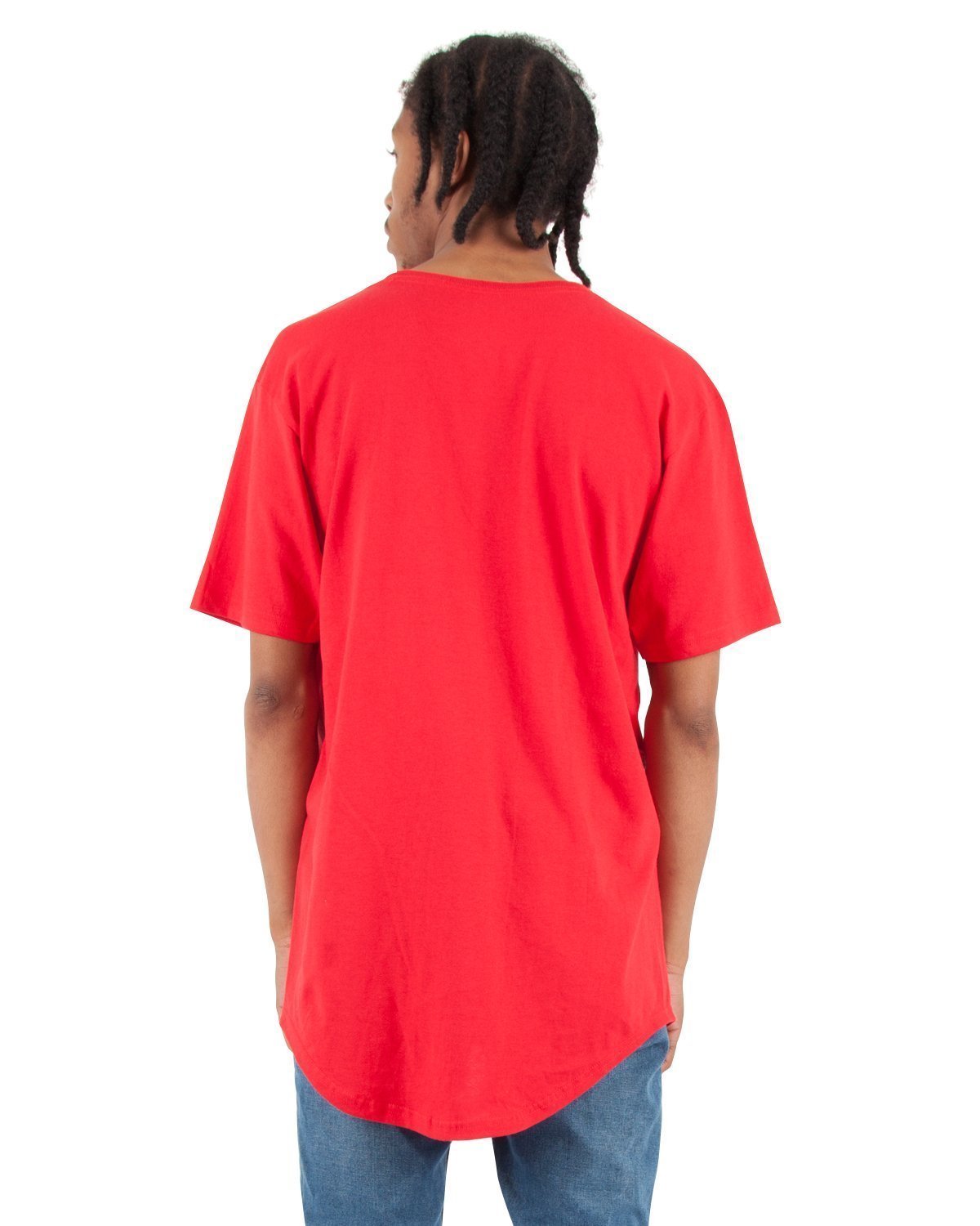 Shaka Wear Shclt Adult 6 oz., Curved Hem Long T-Shirt - Royal - 2XL
