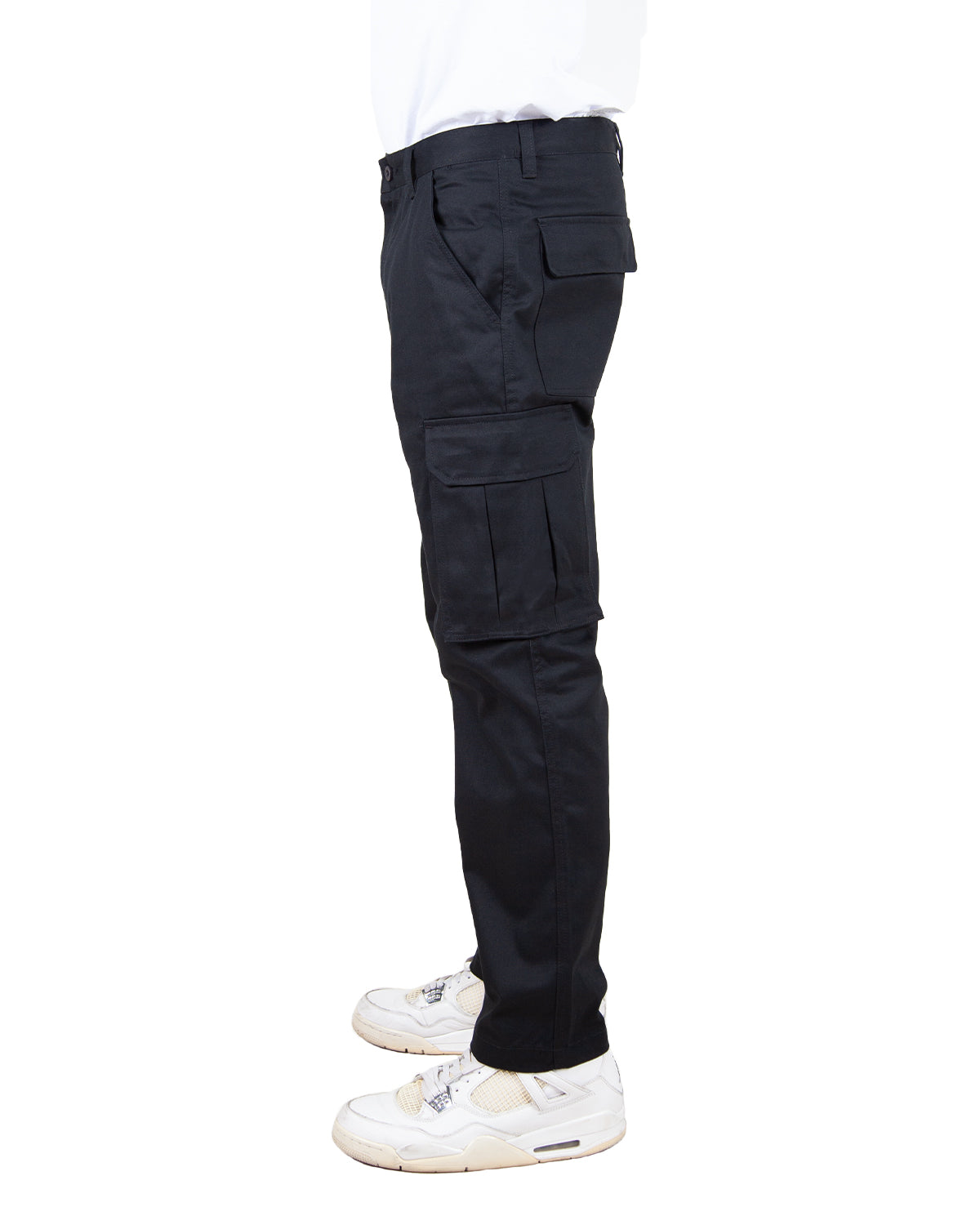 Buy Online Mens Black 7 Pocket Twill Cargo Pants at Zobello