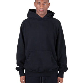 13.5 Oz Los Angeles Garment Dye Fleece Hoodie L / Black
