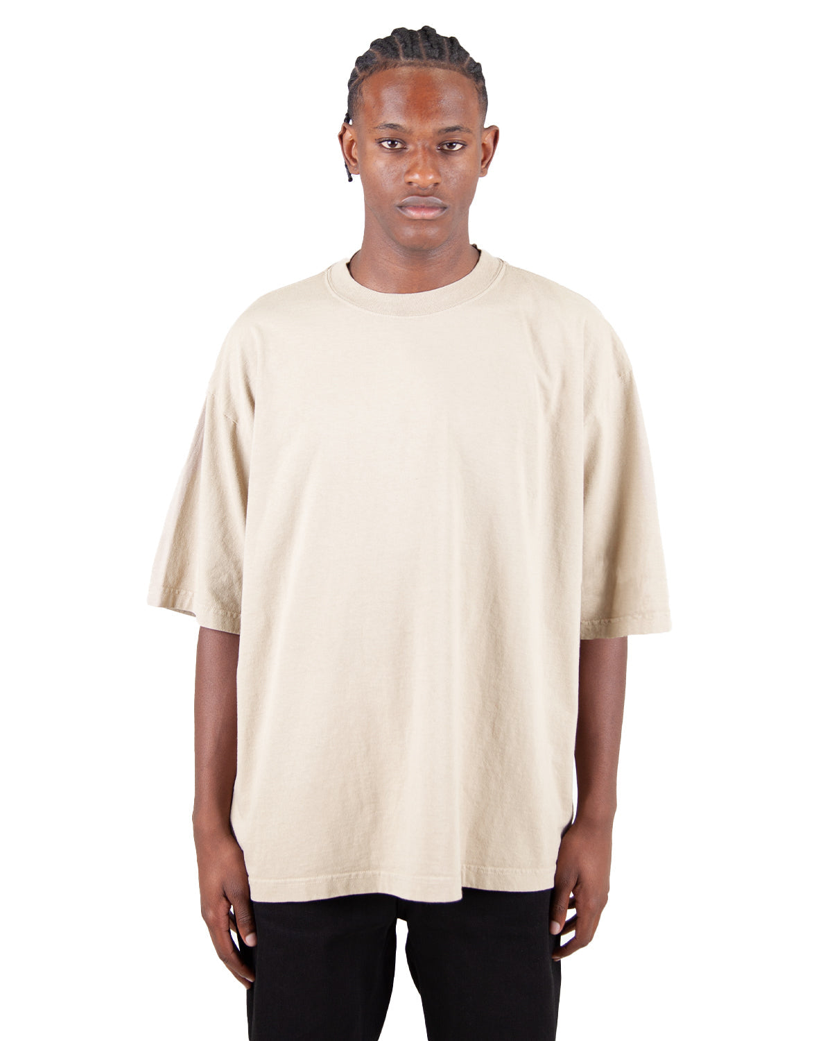 Drop Shoulder White T-shirt