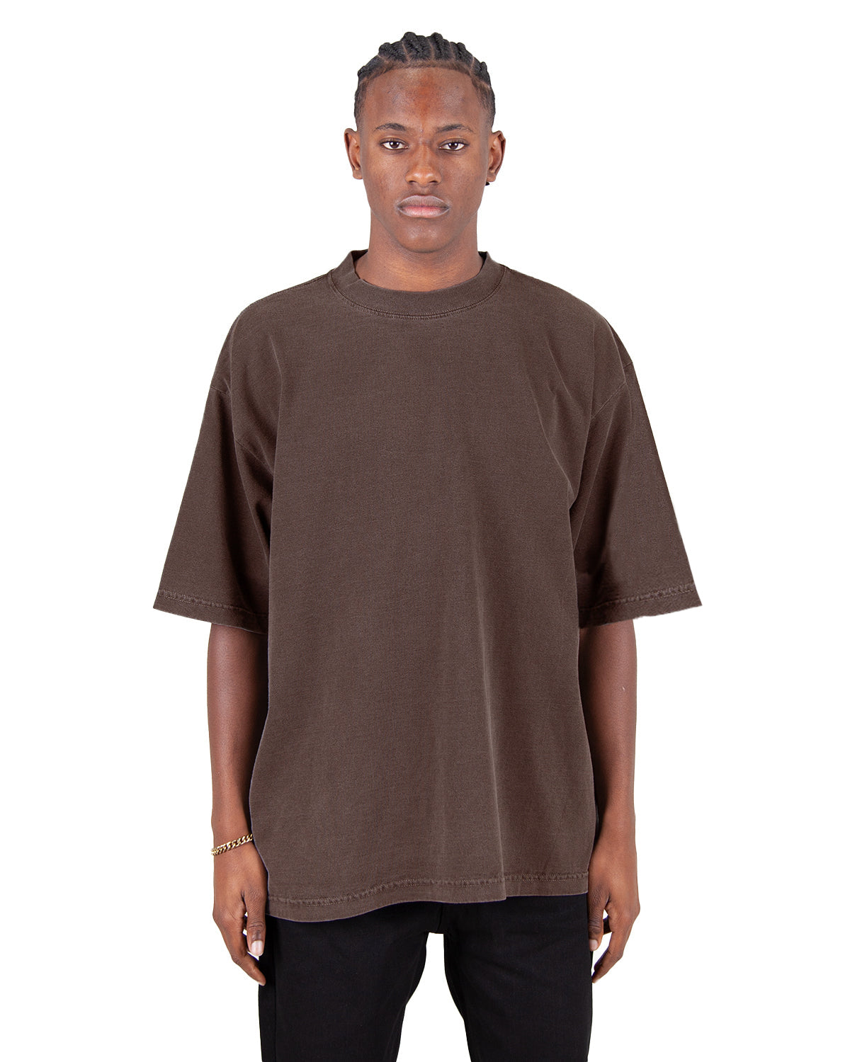Shaka Wear Shgdd adult Garment-Dyed Drop-Shoulder T-Shirt L Oatmeal