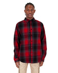 Plaid Flannel Overshirt 5XL / Red Black