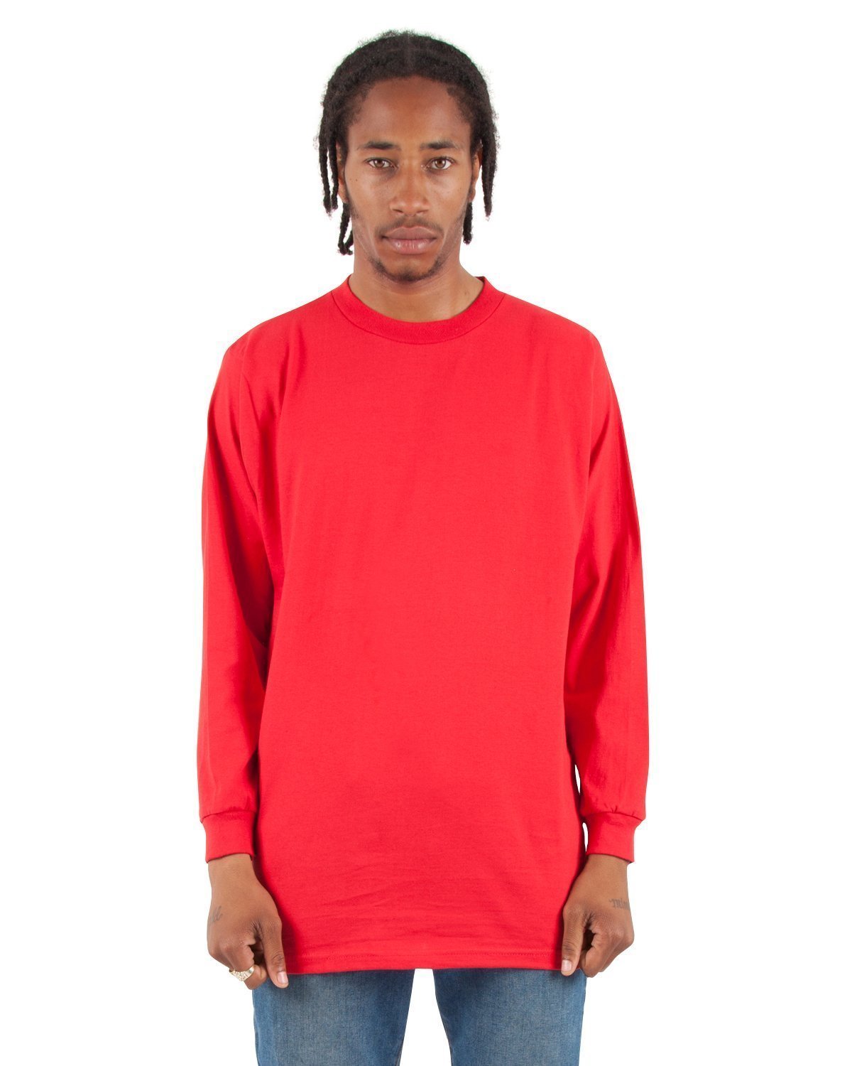 6.0 oz Active Long Sleeve XL / Red