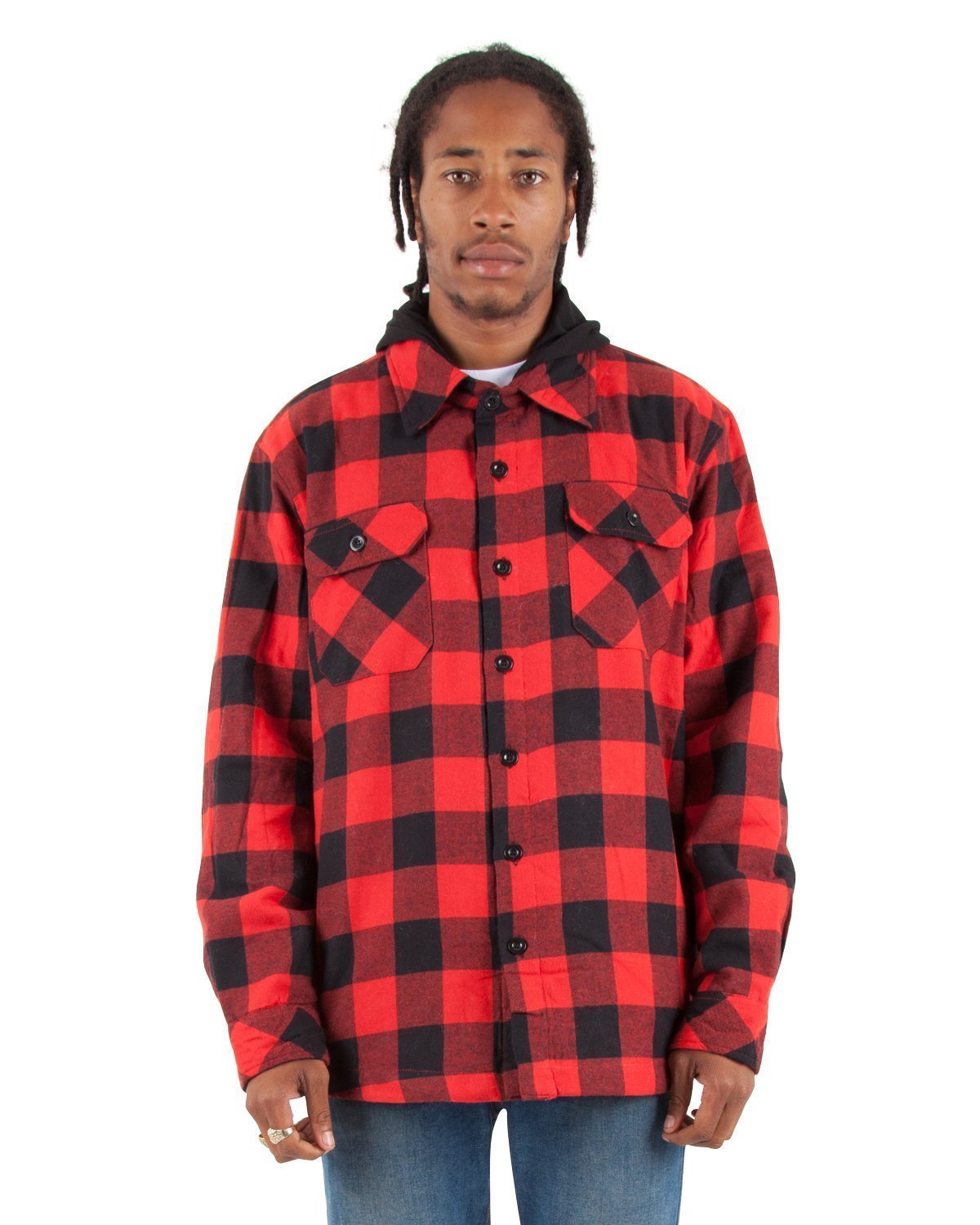 Flannel Jacket XL / Red and Black