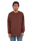 7.5 oz Max Heavyweight Long Sleeve - Large Sizes 5XL / Brown