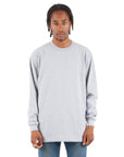 7.5 oz Max Heavyweight Long Sleeve - Large Sizes 7XL / Heather Grey