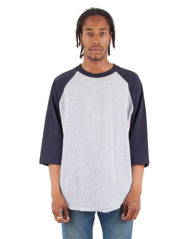 2XL / Heather Grey and Navy