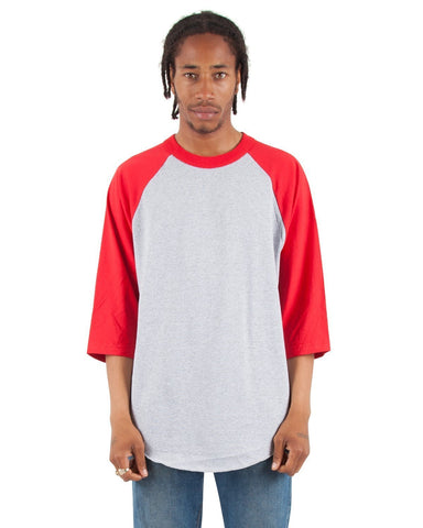 2XL / Heather Grey and Red