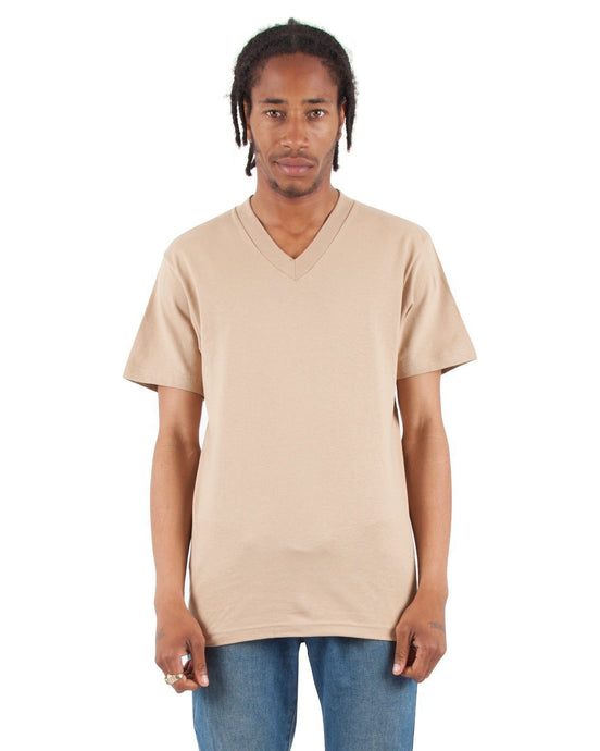 6.2 oz V-Neck - Standard Sizes XL / Khaki