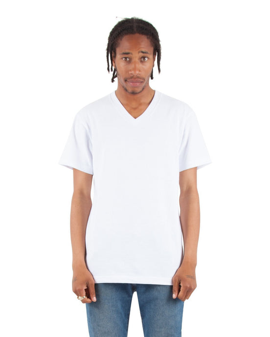 6.2 oz V-Neck - Standard Sizes XL / White