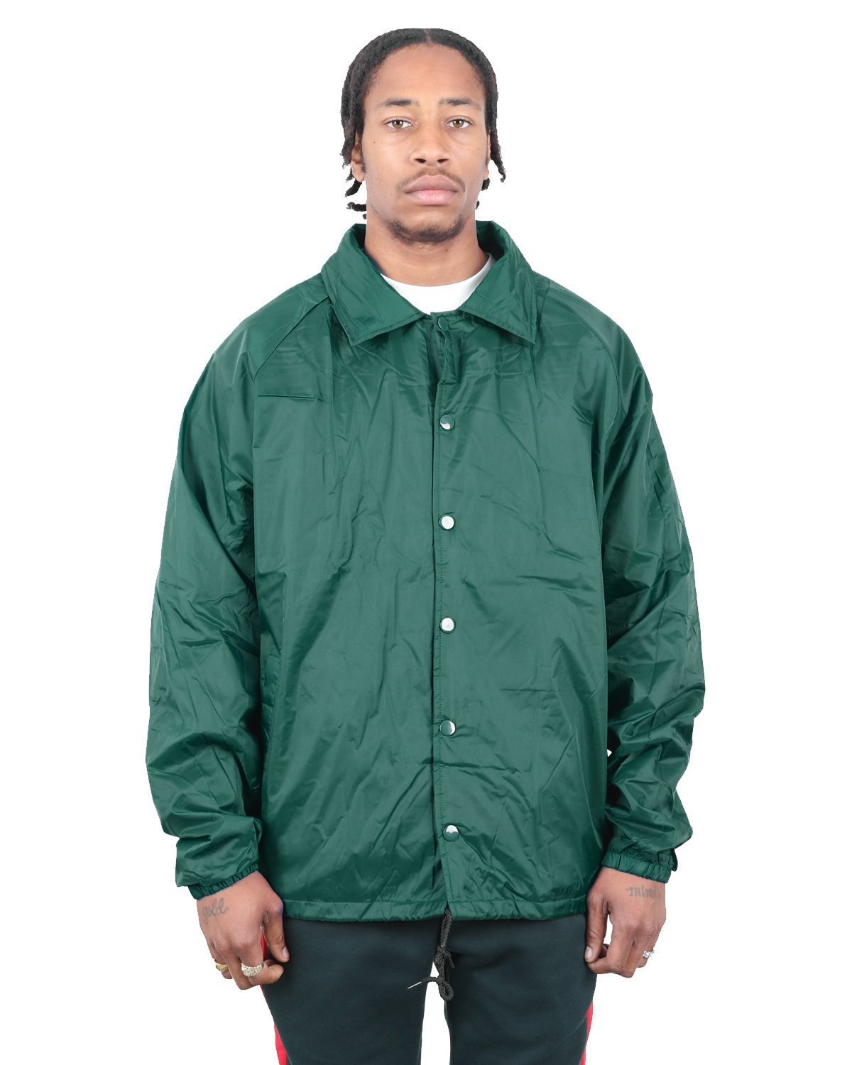 Green hot sale coach jacket