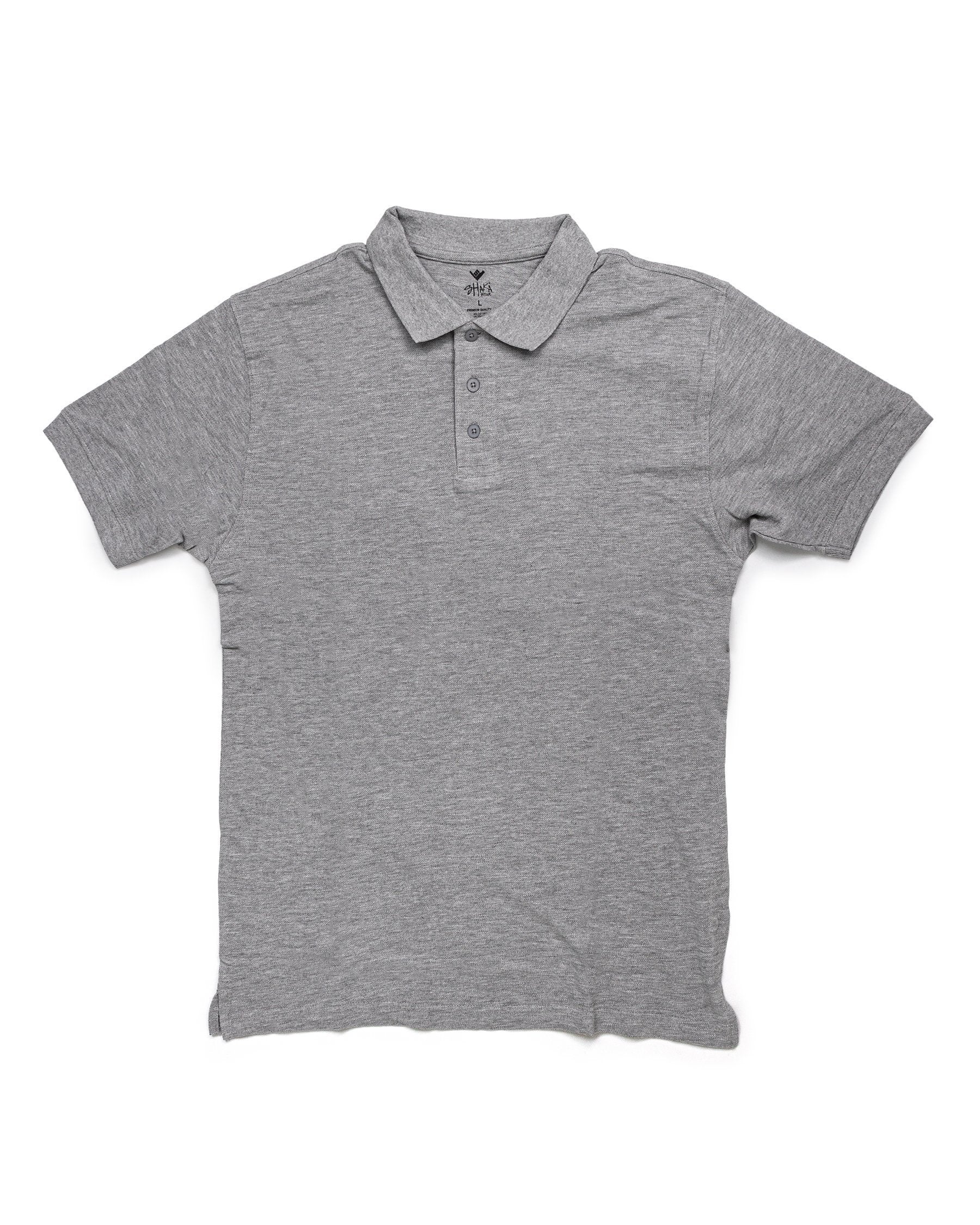 6.2 oz Polo XL / Heather Grey