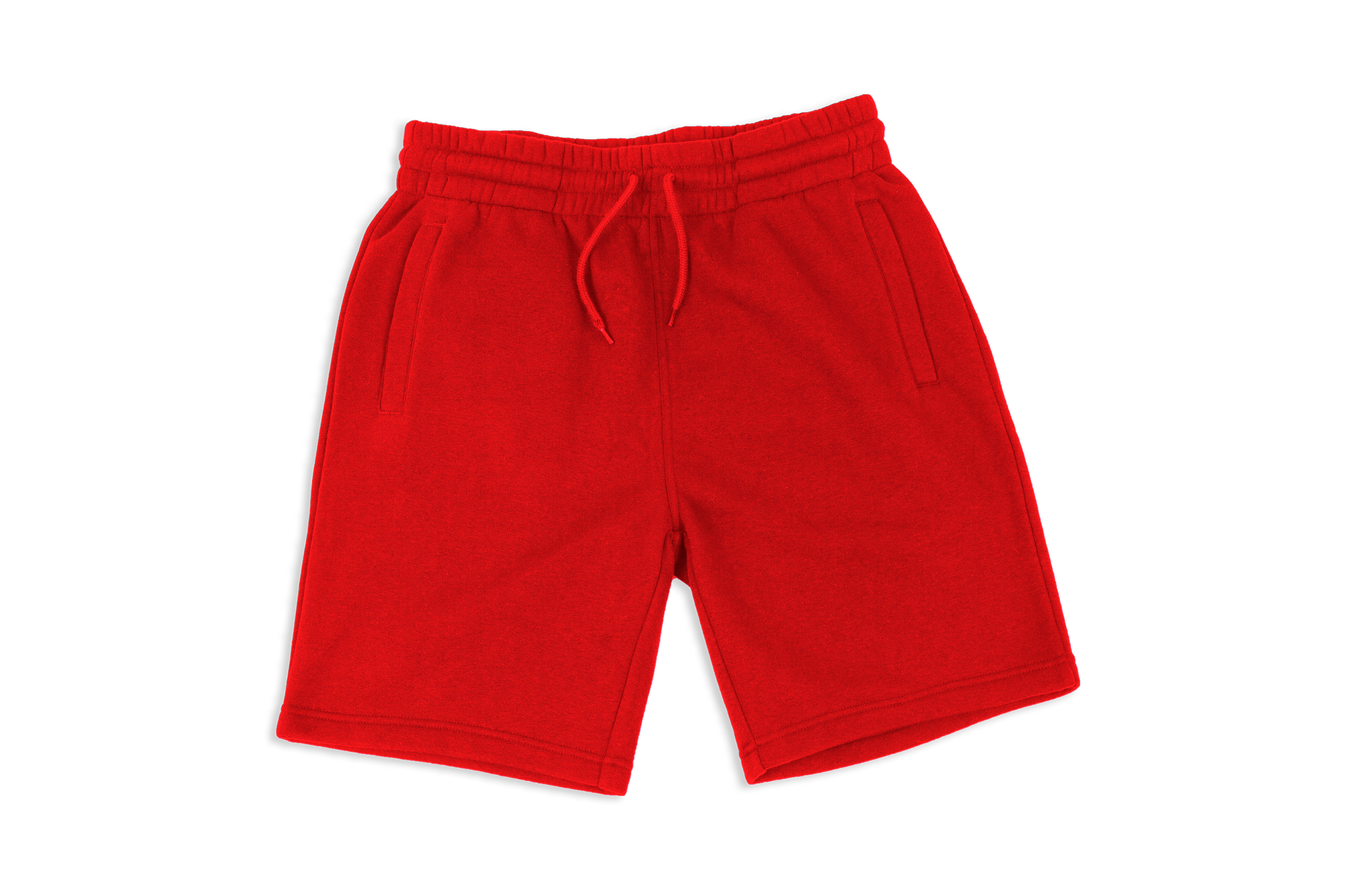 Fleece Jogger Shorts L / Red