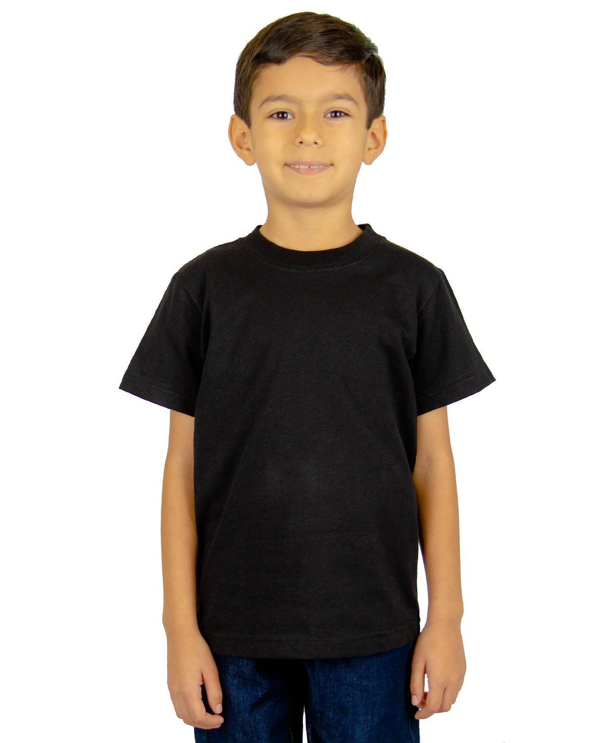 6.0 oz Kids&#39; Crew Short Sleeve XXS / Black