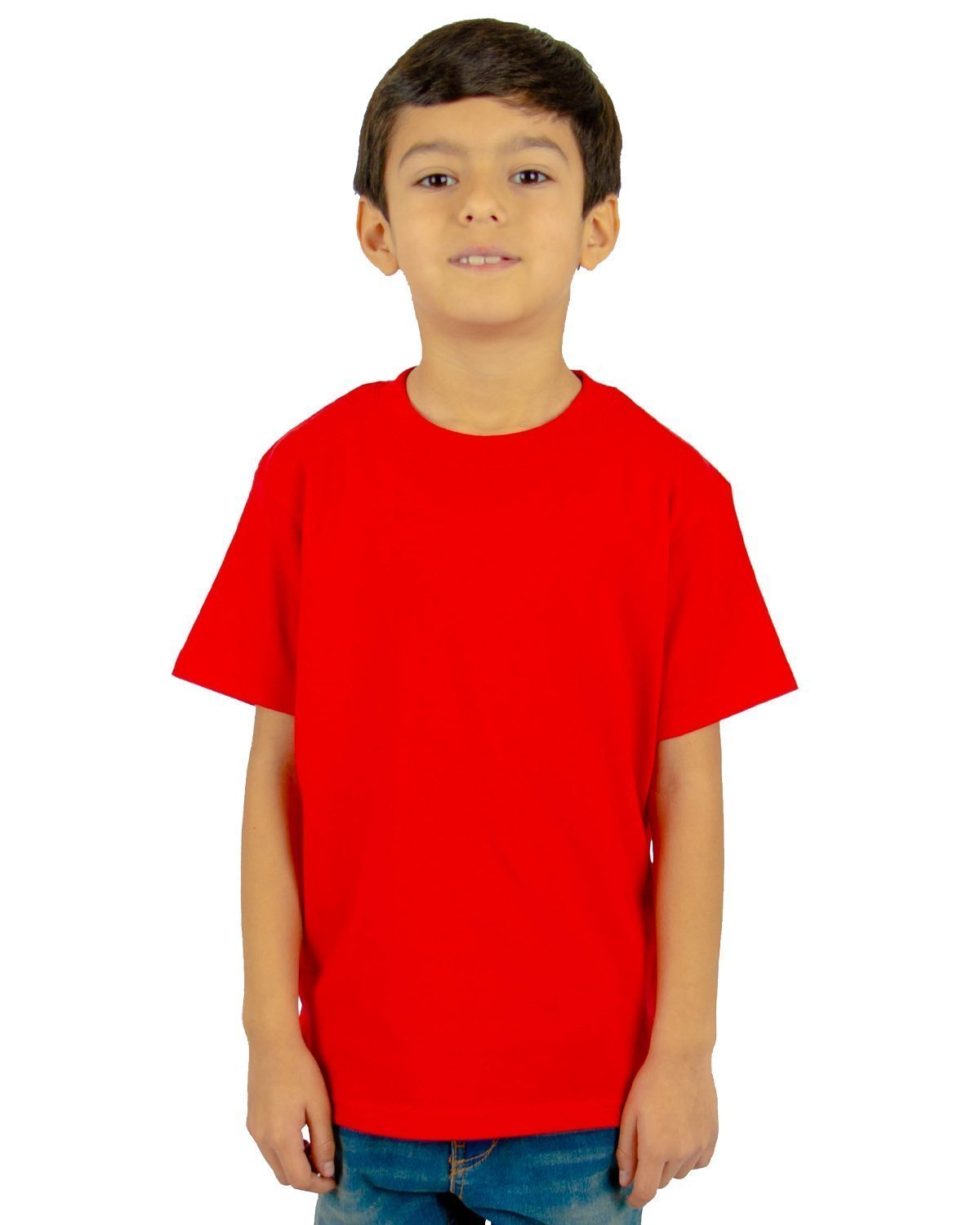 6.0 oz Kids' Crew Short Sleeve XXS / Red