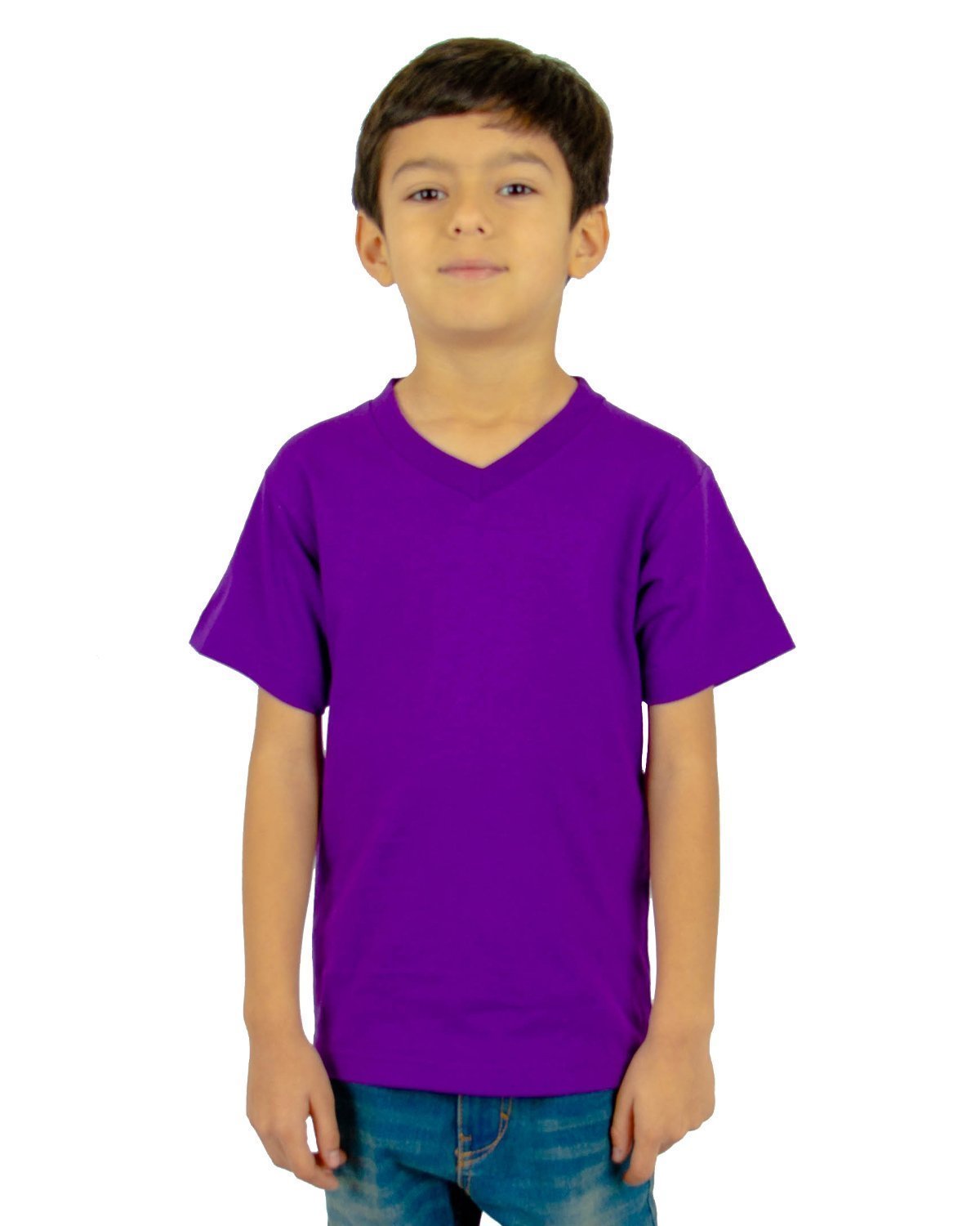 6.0 oz Kids' V-Neck XXS / Purple