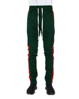 Track Pants XL / Hunter Green and Red