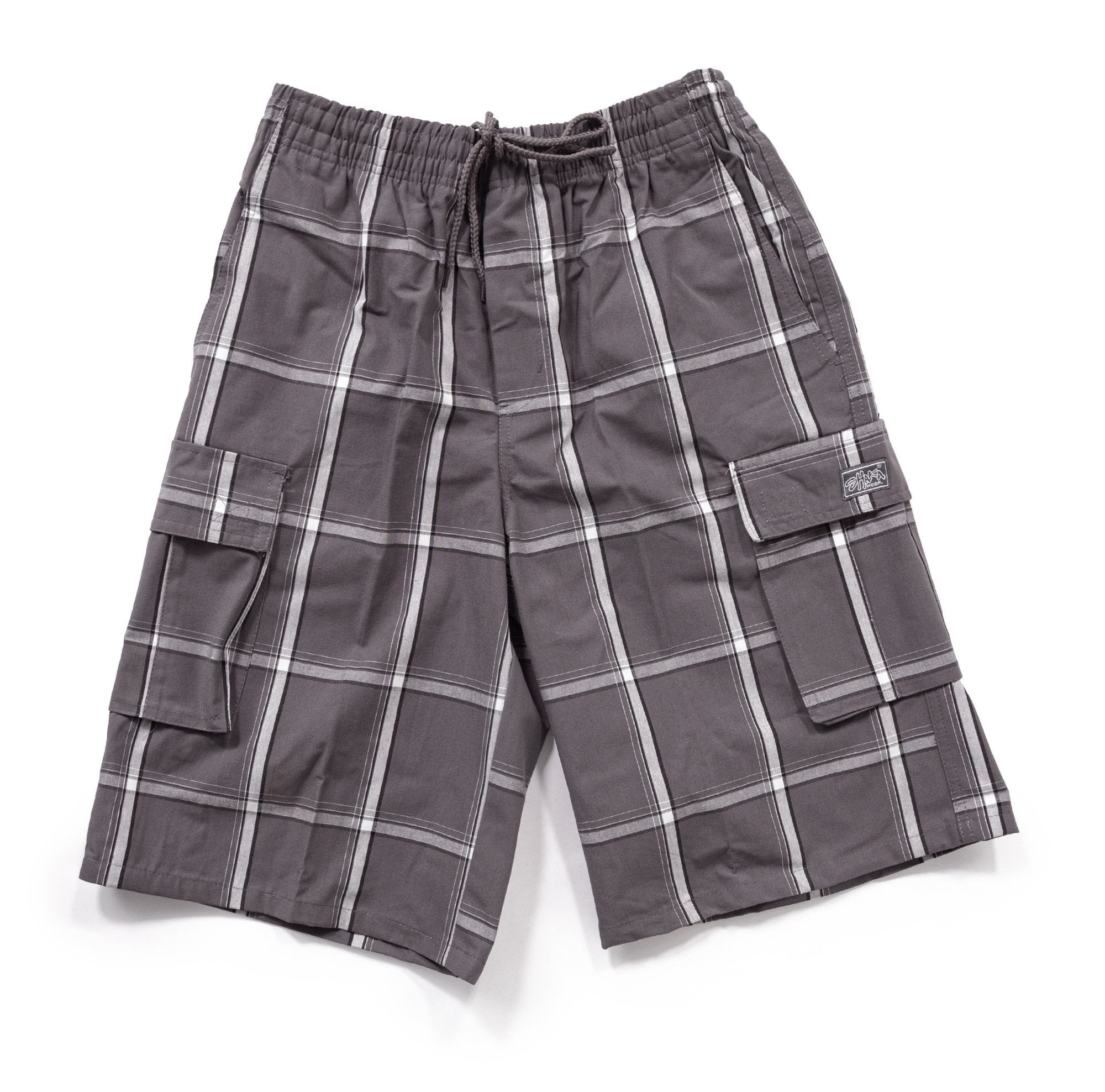 Kids&#39; Plaid Shorts XL / Dark Grey