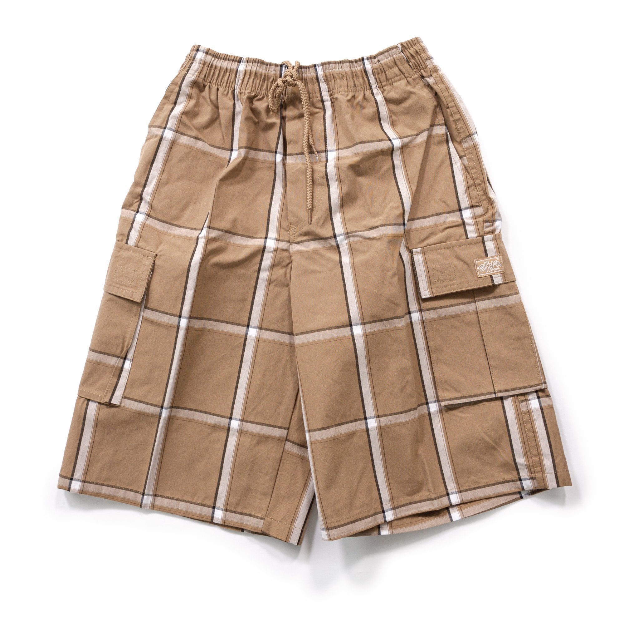 Kids' Plaid Shorts XL / Khaki