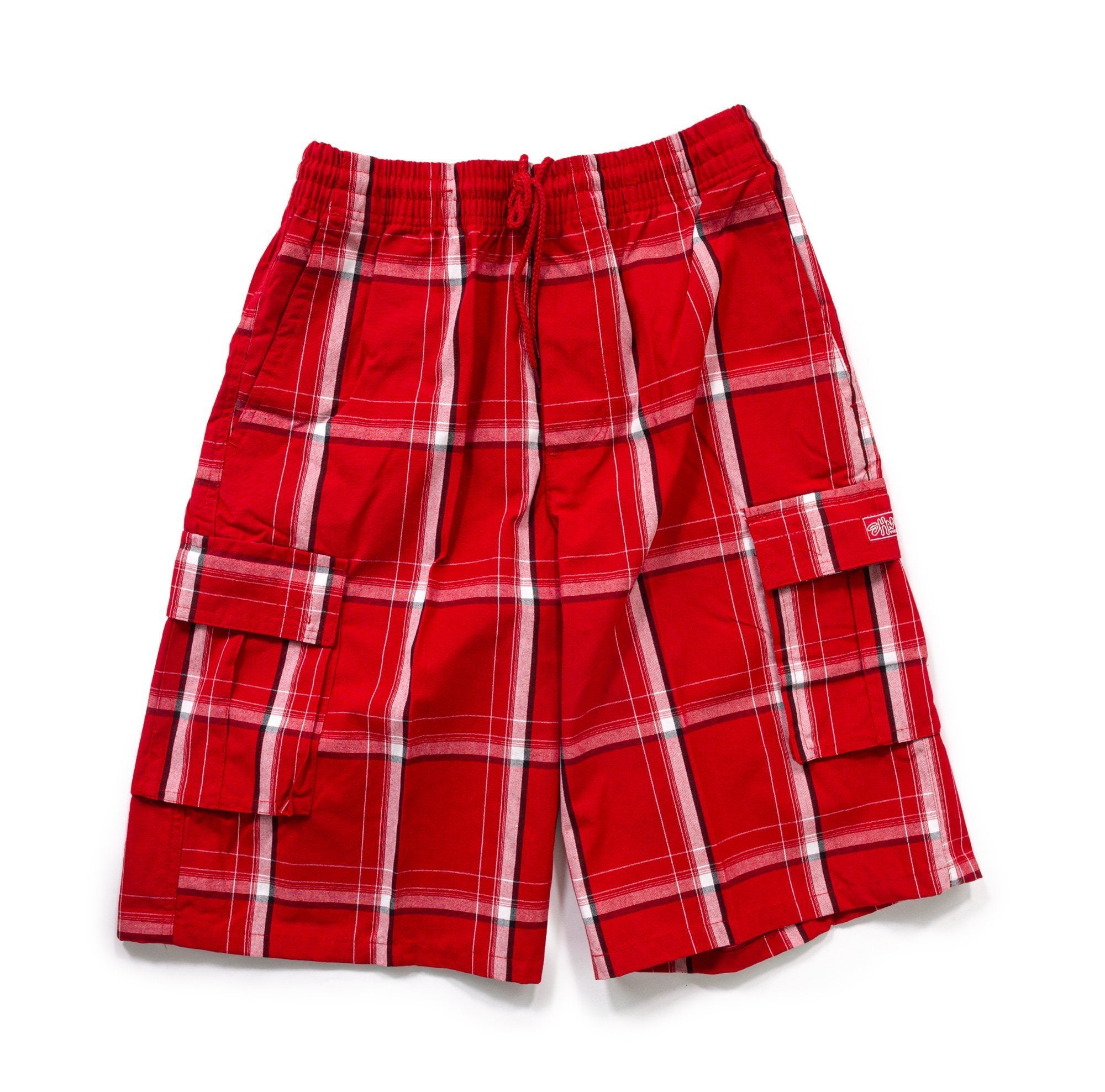 Kids' Plaid Shorts XL / Red