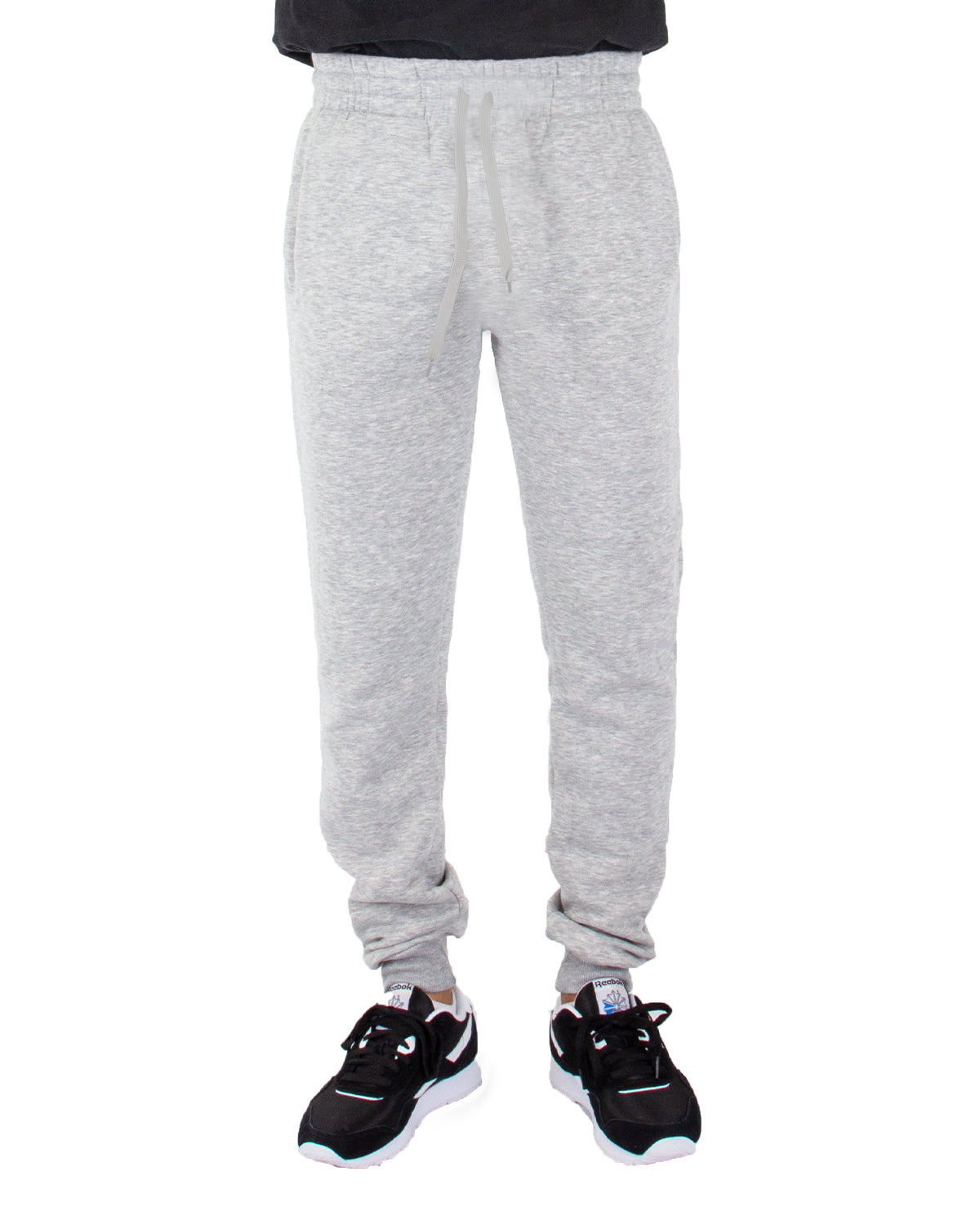 8.5 oz Fleece Jogger Pants XL / Heather Grey