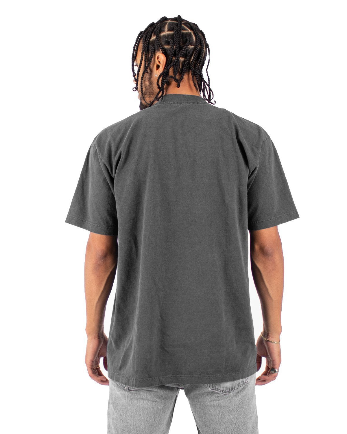 Streetwear Unisex Heavyweight Drop Shoulder Vintage Washed 100% Cotton T- Shirt - Print On Demand