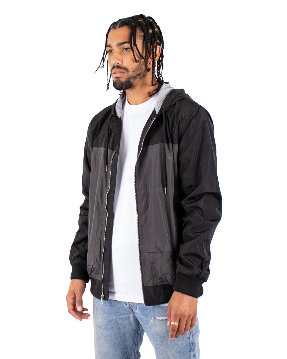 Black Windbreaker Jacket | Black Camo Windbreaker | Stay Wear S